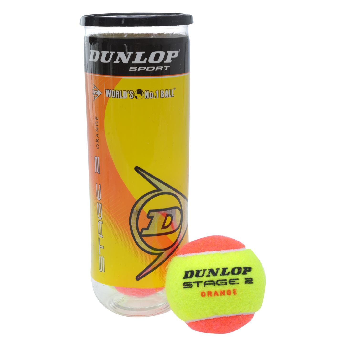 Palle tennis Dunlop depressurizzate Stage 2 Orange. Per scuole di