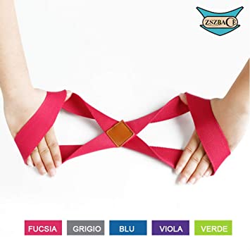 ZSZBACE La Cintura Yoga, Cinghia da Yoga, Cotone al 100%, Cinghia