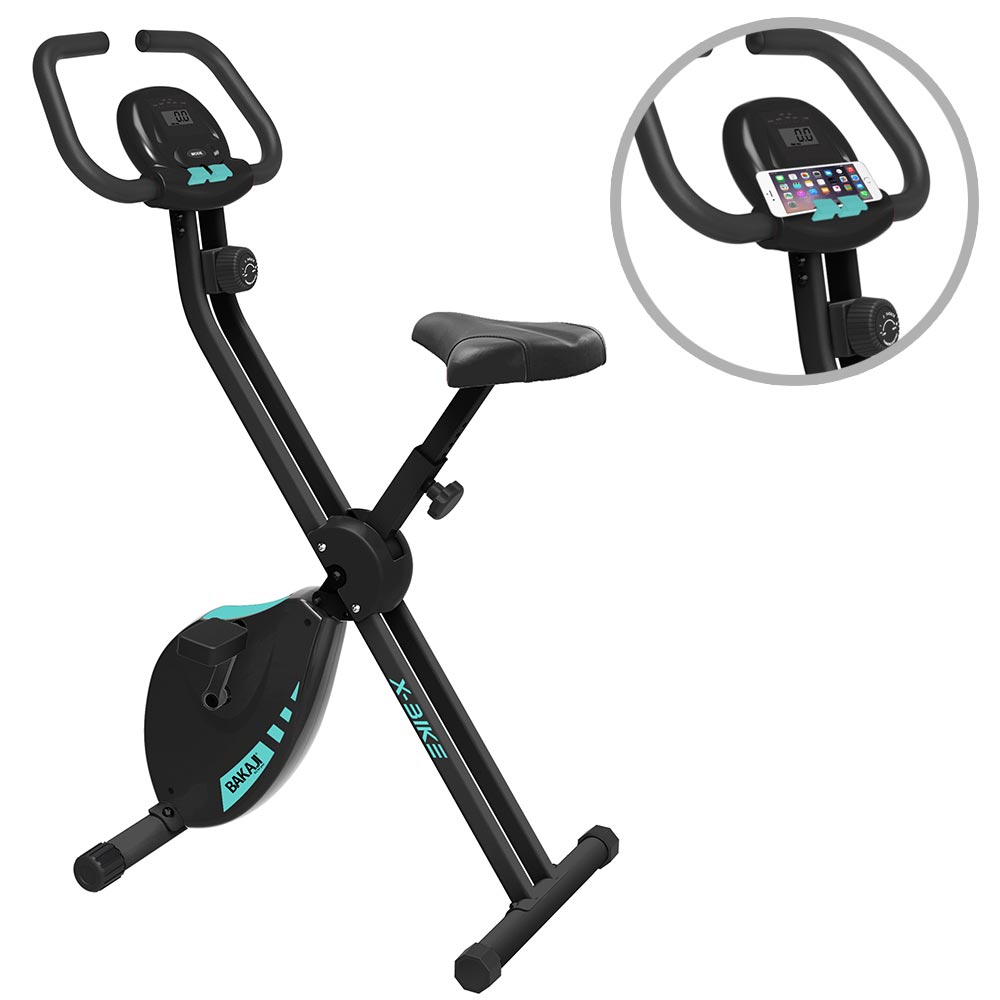 Cyclette Pieghevole Fitness Allenamento Cardio Spinning display